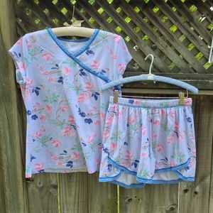 Garnet Hill Green Cotton Pajama Set